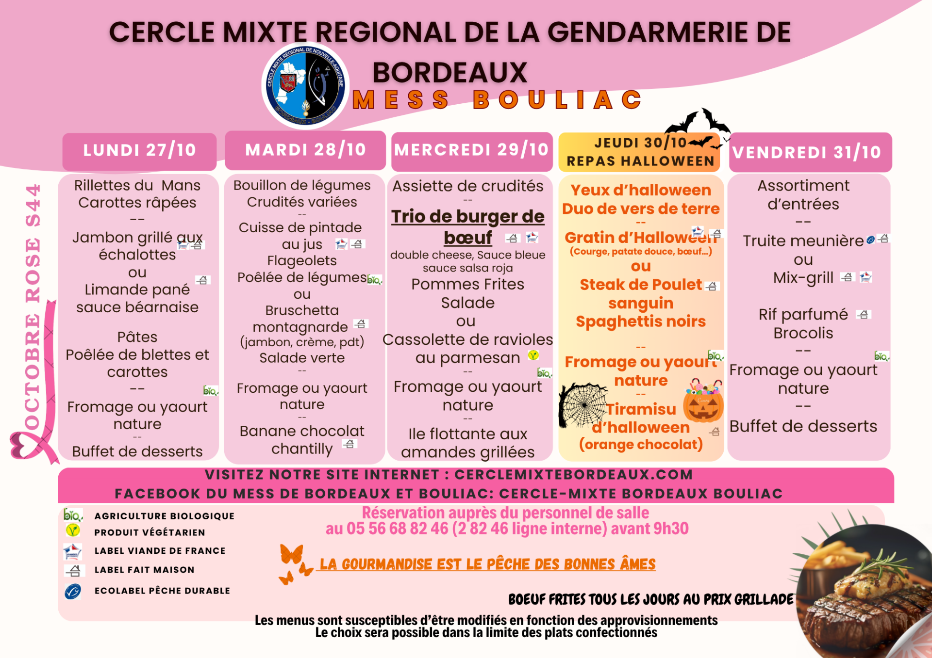 Menu bouliac 2025 semaine 44